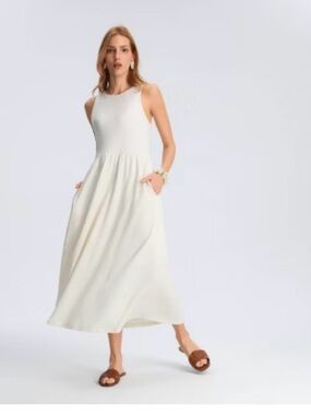a new day White V-Neck Top dress